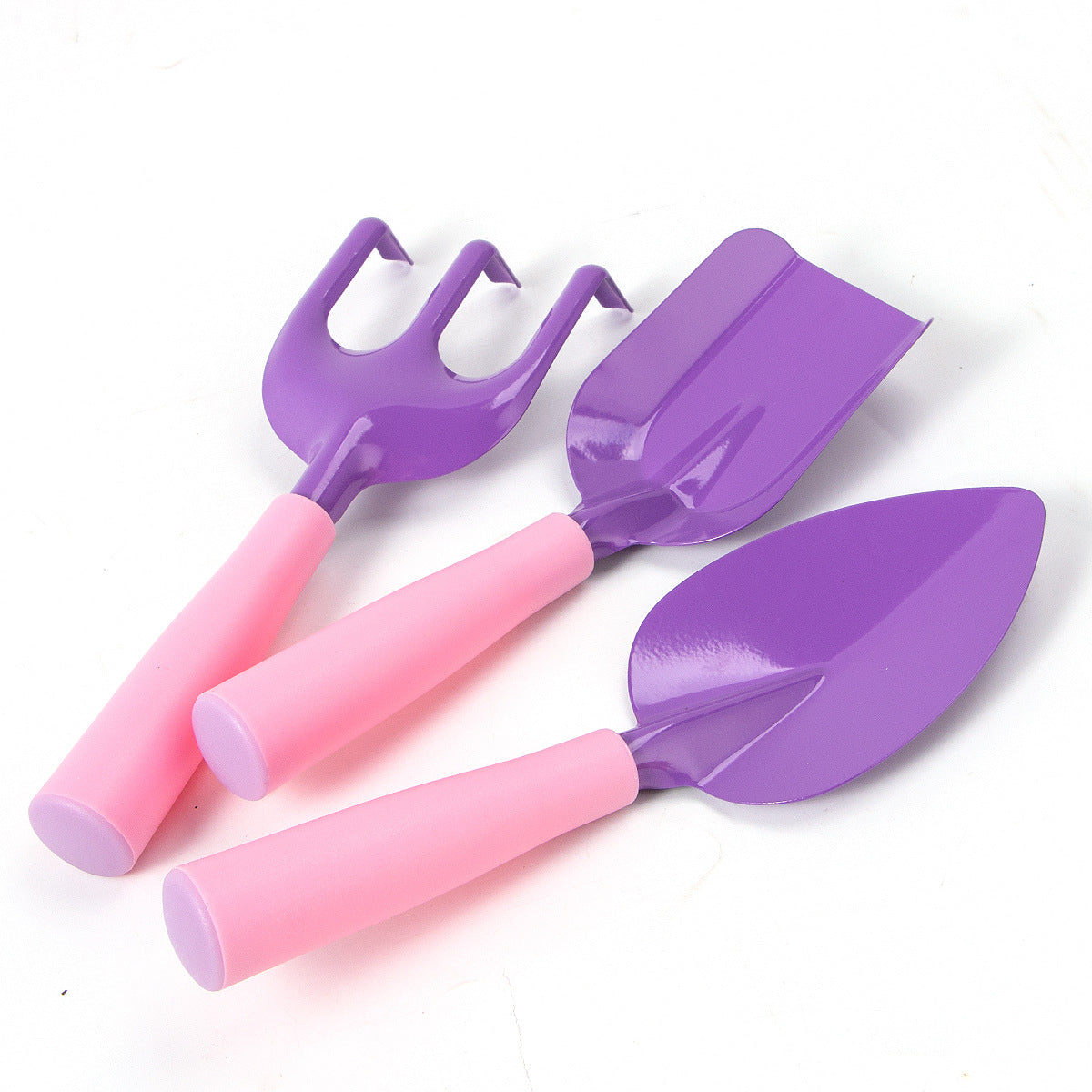 Garden tools Shovel set Small pink plastic dredge rake JM006#