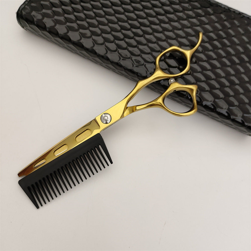 hair scissors with comb HS002# 6.0 "