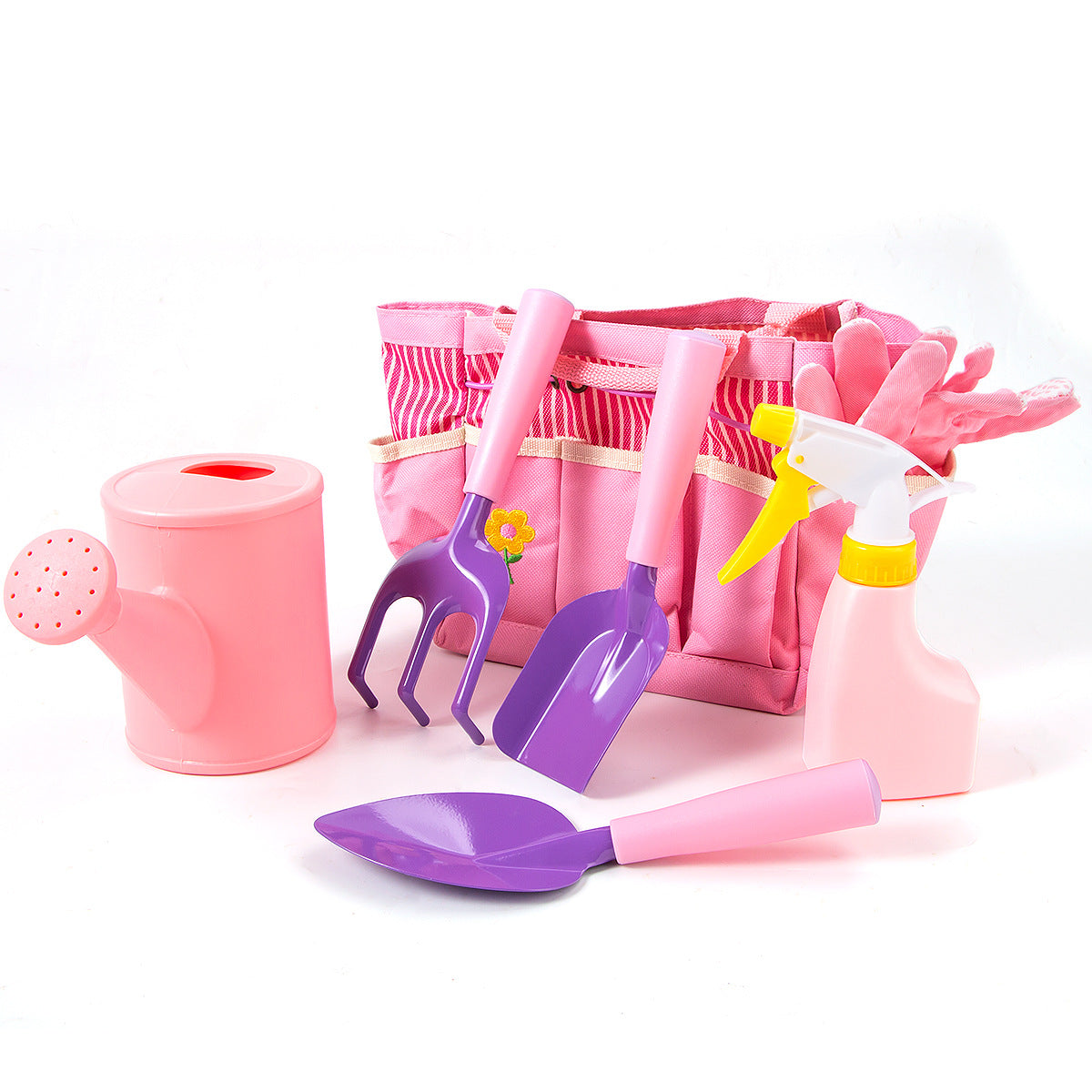 Garden tools Shovel set Small pink plastic dredge rake JM006#