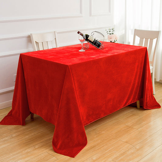 Golden velvet sign-in table linen for conference advertising AP099#