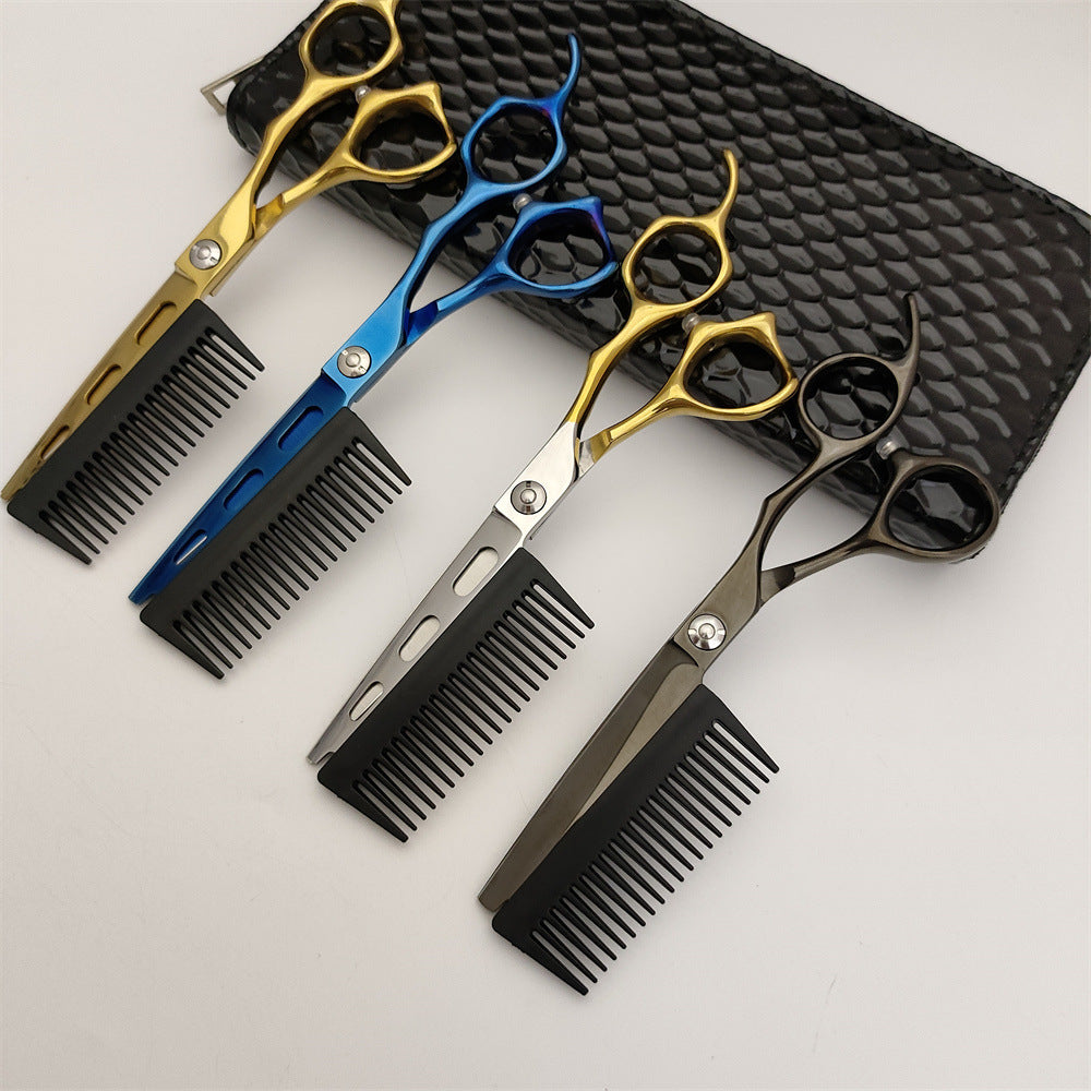 hair scissors with comb HS002# 6.0 "