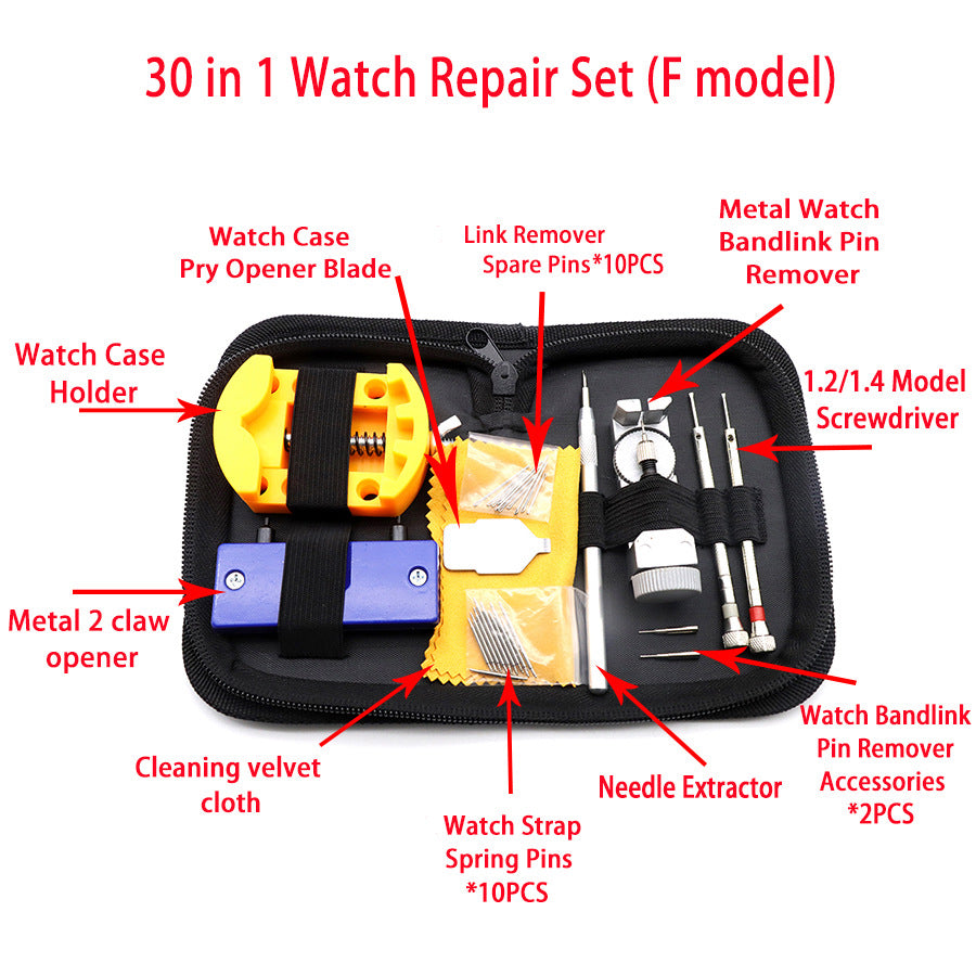 Watch repair tools 30 in 1 Strip tool set watch adjuster MJ005#