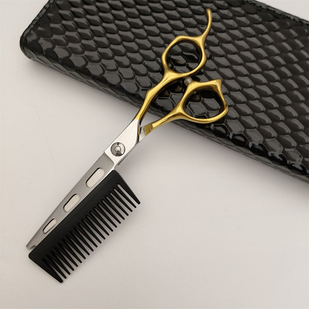 hair scissors with comb HS002# 6.0 "